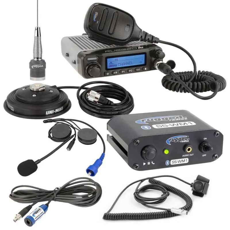 Rugged Radios Ss-Wm1 Single Seat Kit With Digital Radio Helmet Kit 1
