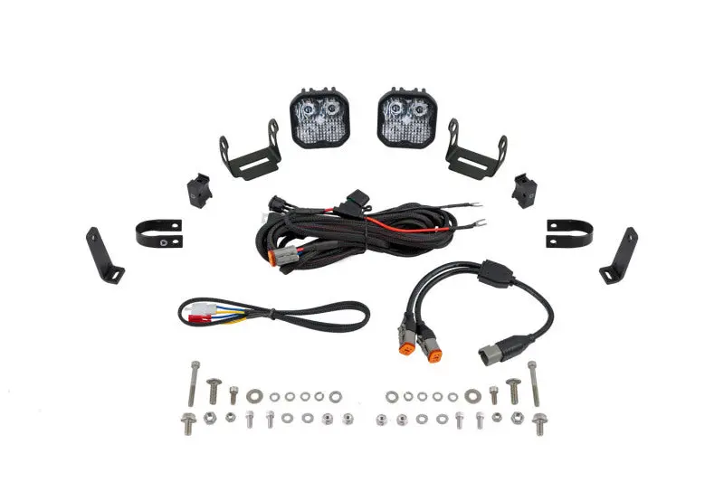 Diode Dynamics Ss3 Led Bumper 1 1/4 In Roll Bar Kit Sport - White Combo (Pair) 1