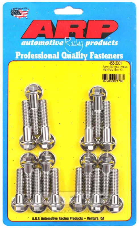 Arp Bb Ford Ss Hex Intake Manifold Bolt Kit 1