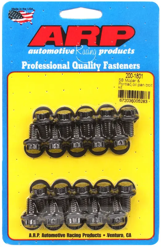 Arp Sb Mopar And Pontiac Oil Pan Bolt Kit 1