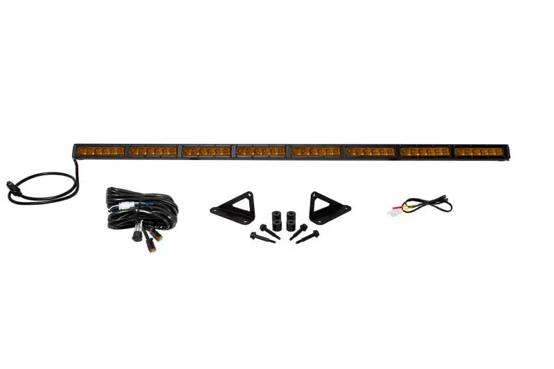 Diode Dynamics 18-21 Jeep Jl Wrangler/Gladiator Ss50 Hood Led Light Bar Kit - Amber Driving 1