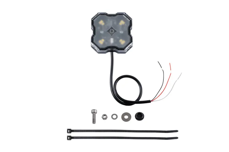 Diode Dynamics Stage Series Single Color Led Rock Light - White Diffused Hookup (One) 1