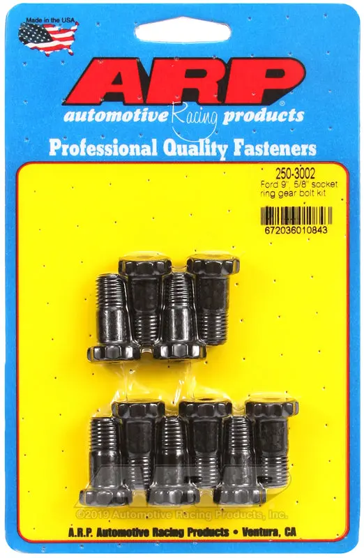 Arp Ford 9In 7/16In Dia 5/8In Socket Ring Gear Bolt Kit 1