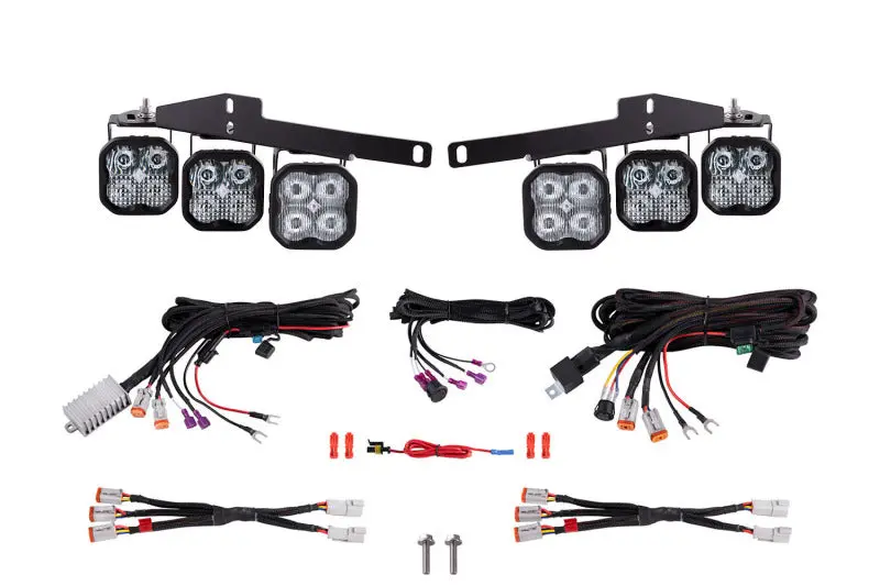 Diode Dynamics 17-20 Ford Raptor Ss3 Led Fog Light Kit - White Pro 1