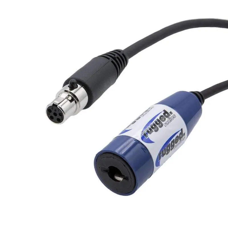Rugged Radios Offroad Straight Cable To Intercom (Select Length) 2 Feet 1