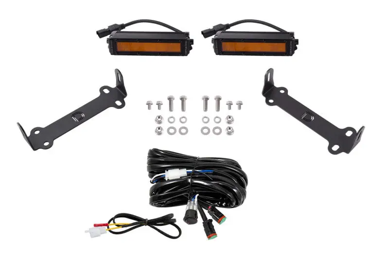 Diode Dynamics 14-21 Toyota 4Runner Stage Series Sae/Dot Led Lightbar Kit - Amber Sae/Dot Wide 1