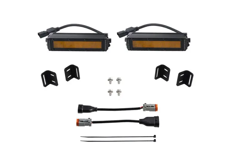 Diode Dynamics 2022 Toyota Tundra Ss6 Led Fog Light Kit - Amber Wide 1