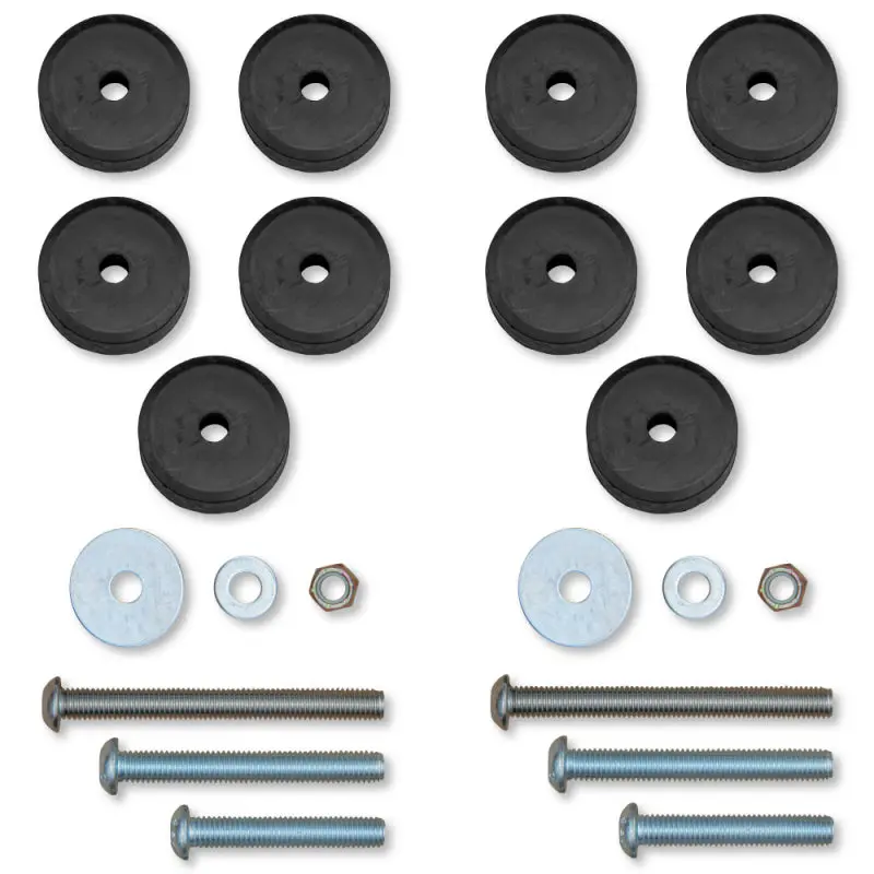 Rock Krawler 07-18 Jeep Wrangler Jk/Jku / 97-06 Wrangler Tj Stackable Front & Rear Bump Stop Kit 1