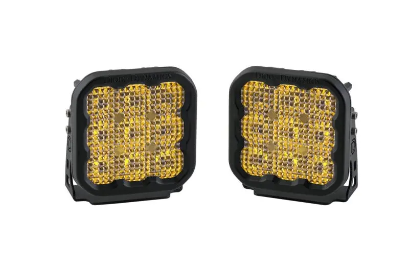 Diode Dynamics Ss5 Led Pod Sport - Yellow Flood (Pair) 1