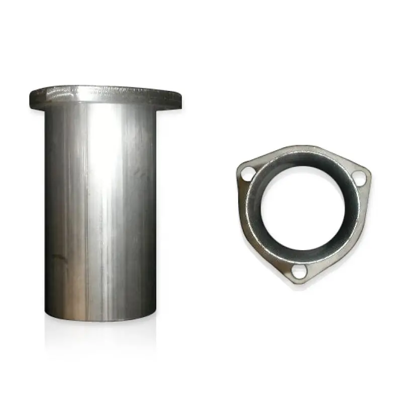 Stainless Works 3-Bolt Collector Adapter – 3.5In Od Inlet & Outlet For Exhaust Tubing 1