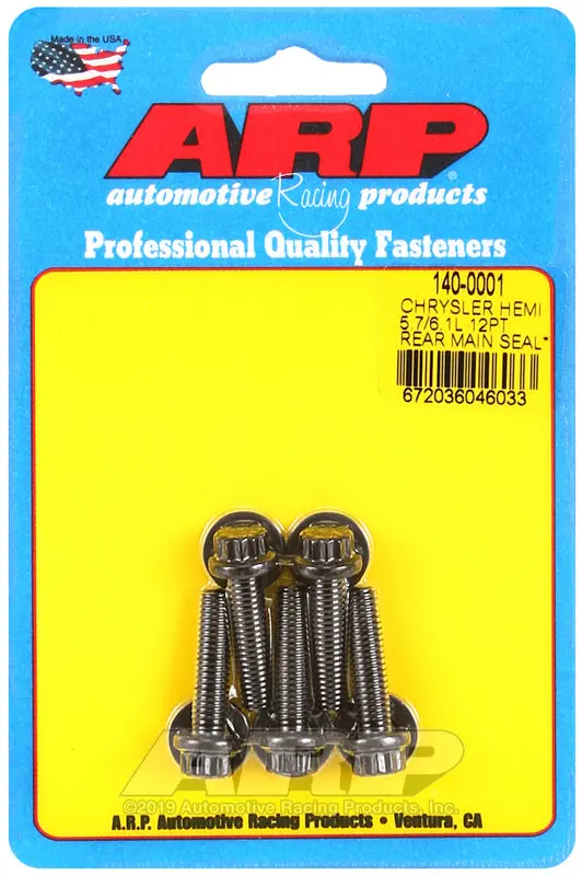 Arp Chrysler Hemi 5.7/6.1L 12Pt Rear Main Seal Plate Bolt Kit 1