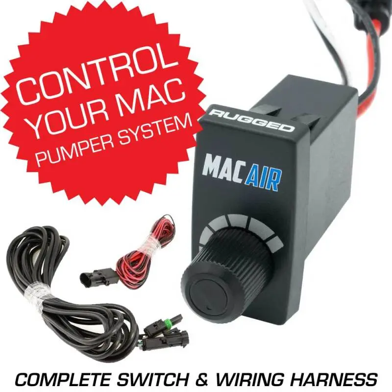 Rugged Radios Rocker Switch Vsc For Mac Helmet Air Pumper - Complete Switch & Wiring Harness 1
