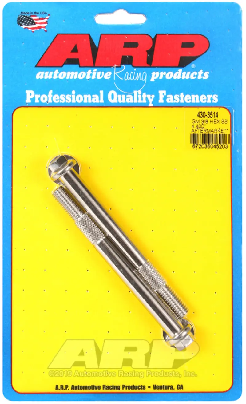 Arp Gm 3/8 X 4.400In Hex Ss Starter Bolt Kit 1