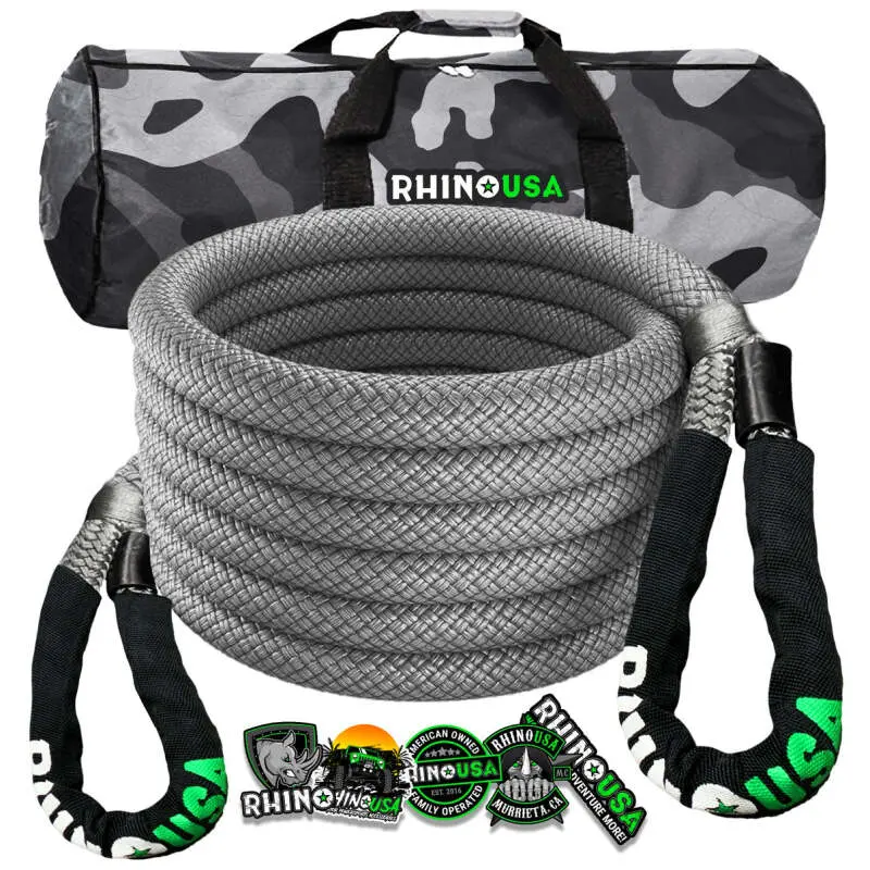 Rhino Usa Kinetic Energy Recovery Rope (7/8In X 20Ft) Gray 1