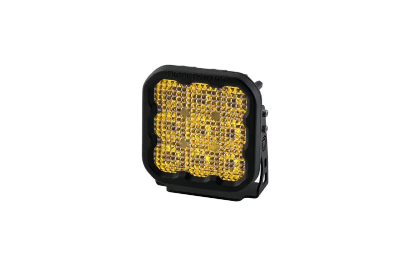 Diode Dynamics Ss5 Led Pod Pro - Yellow Flood (Single) 1