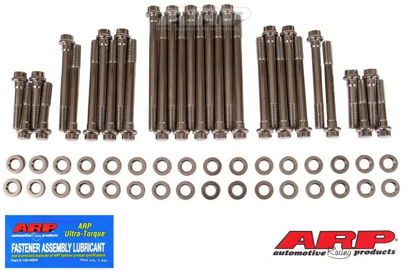 Arp Big Block Chevy With Brodix Aluminum Heads 12Pt Head Bolt Kit - Stainless Steel 1