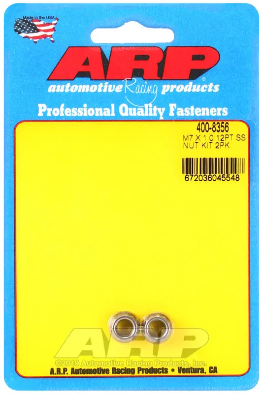 Arp M7 X 1.00 (M9 Wr) Ss 12Pt Nut Kit 1