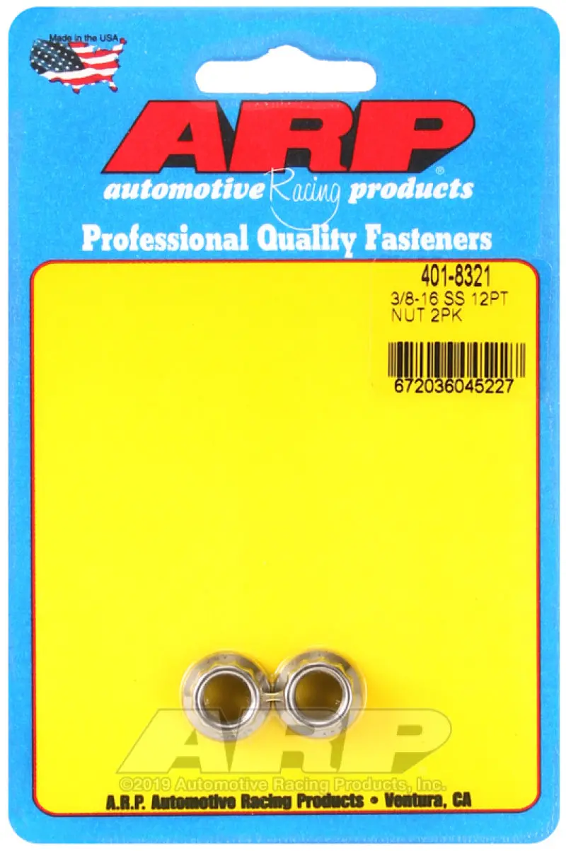 Arp 3/8-16 Ss 12Pt Nut Kit 1