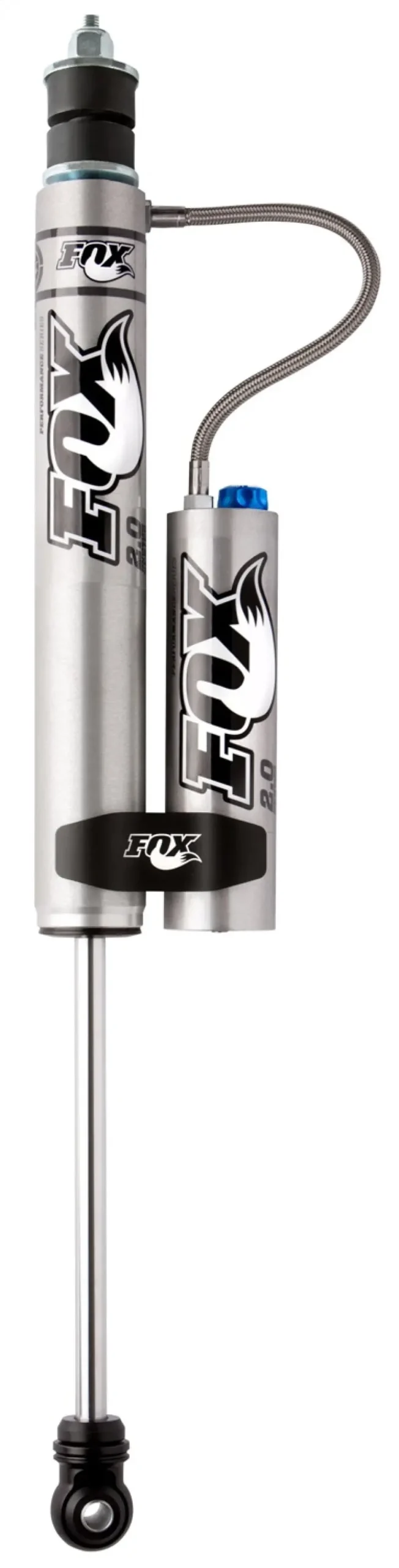 Fox 2.0 Performance Series Smooth Body Front Shock – Remote Reservoir, 5.1-Inch Stroke, Fits 2001–2010 Chevy Hd Trucks (0–1-Inch Lift) 1