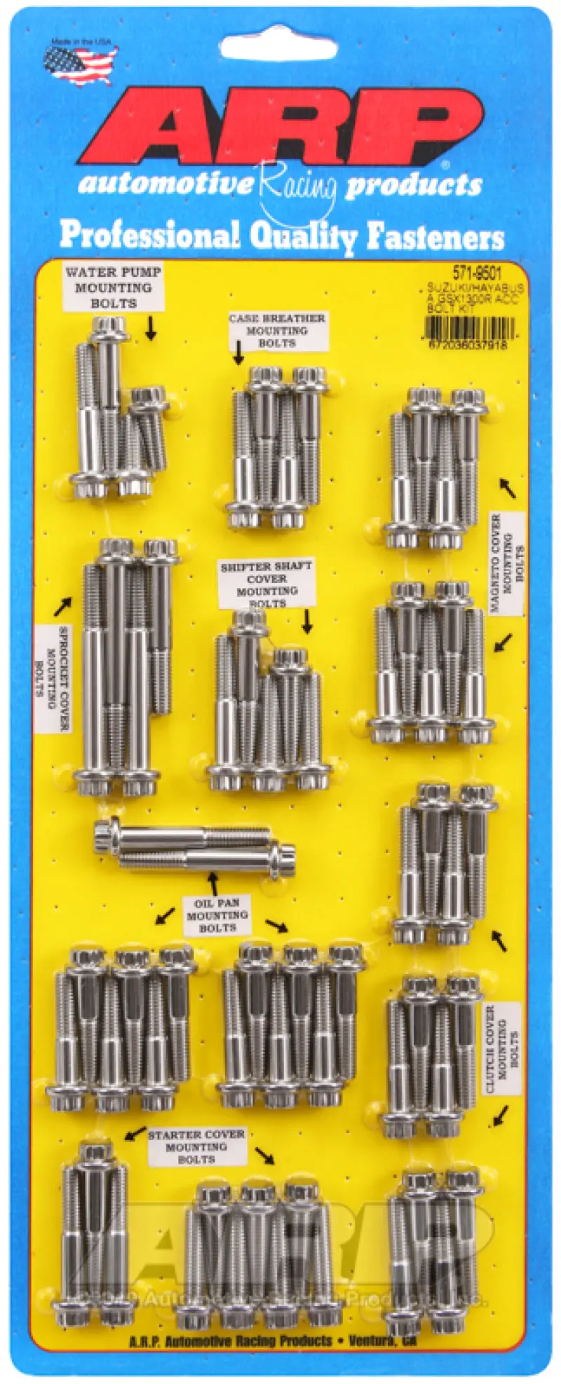 Arp Suzuki/Hayabusa Gsx1300r Ss 12Pt Accessory Bolt Kit 1