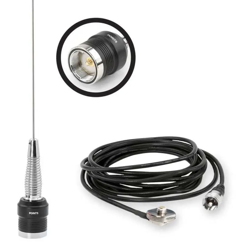 Rugged Radios Gmrs / Uhf No Ground Plane (Ngp) Whip Antenna Kit & Nmo Mount 1