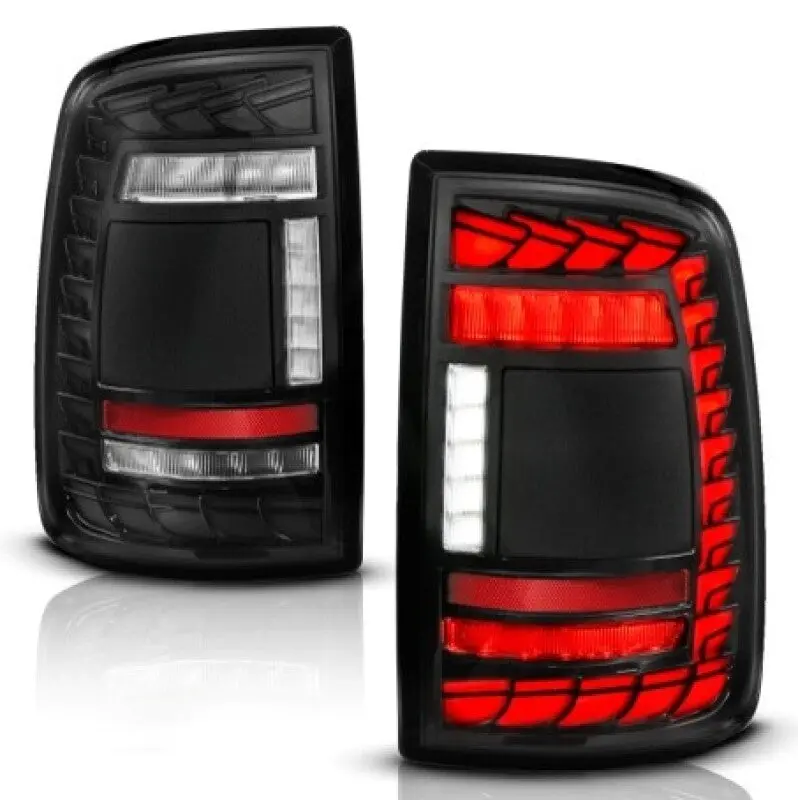 Anzo 19-24 Ram 2500/3500 Full Led Tail Lights Seqsig Black - Pair 1