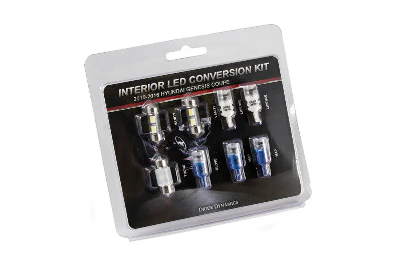 Diode Dynamics 10-16 Hyundai Genesis Coupe Interior Kit Stage 1 - Blue 1