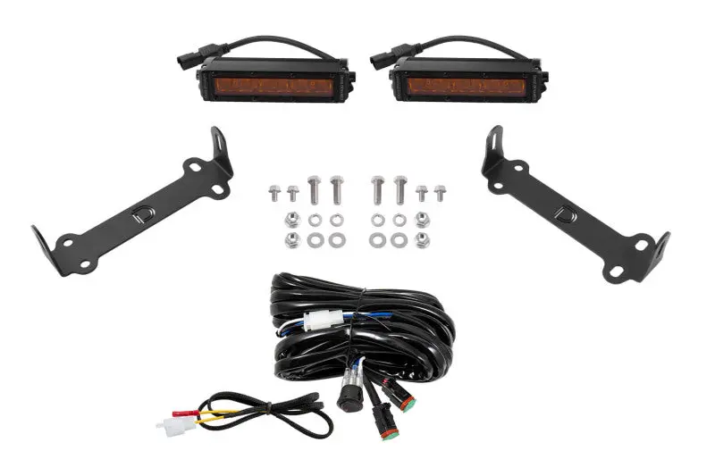 Diode Dynamics 14-21 Toyota 4Runner Stage Series Sae/Dot Led Lightbar Kit - Amber Driving 1