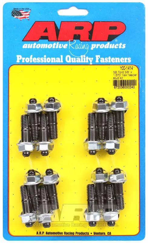 Arp Sb Ford 3/8 X 1.670In Hex Header Stud Kit 1