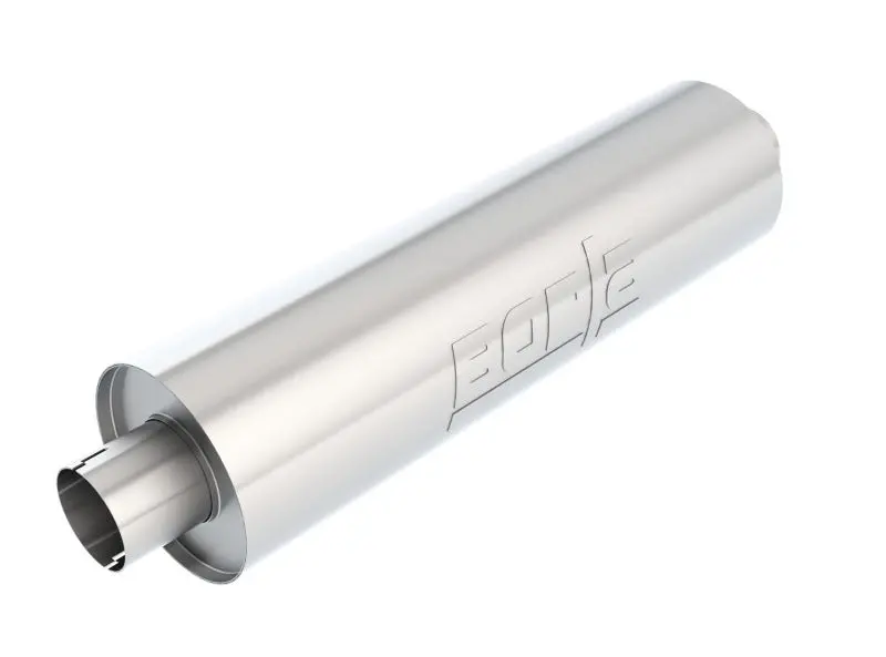 Borla Heavy Duty (Truck) Muffler - 3In Center-Center 24In X 6.75In Round (Notched) 1