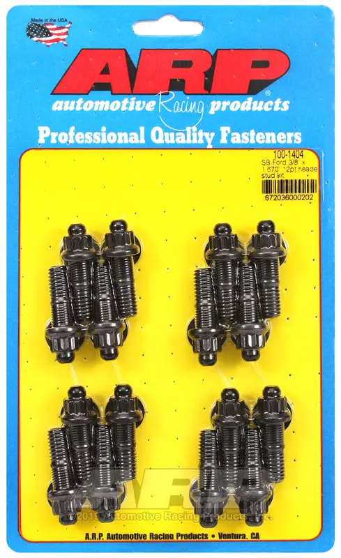 Arp Sb Ford 3/8 X 1.670In 12Pt Header Stud Kit 1