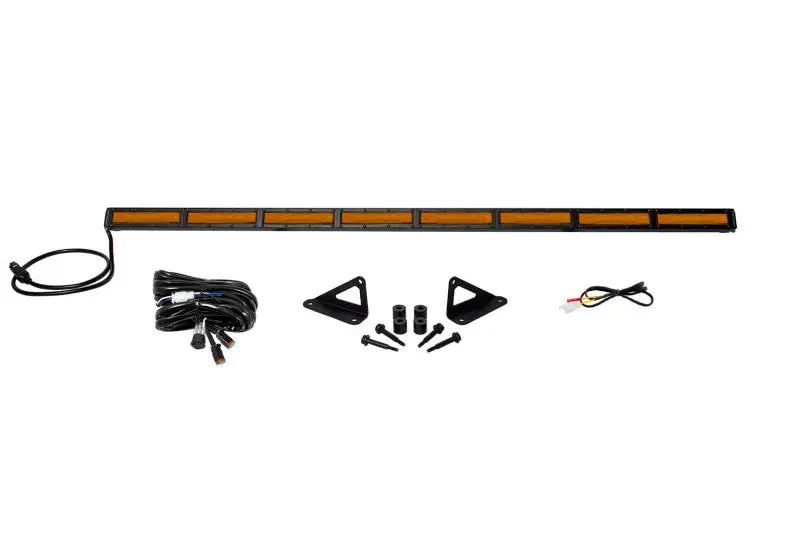 Diode Dynamics 18-21 Jeep Jl Wrangler/Gladiator Ss50 Hood Led Light Bar Kit - Amber Flood 1