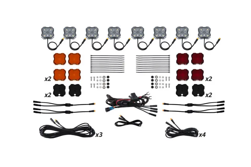Diode Dynamics Stage Series Single-Color Led Rock Light Kit - 8-Pack 1