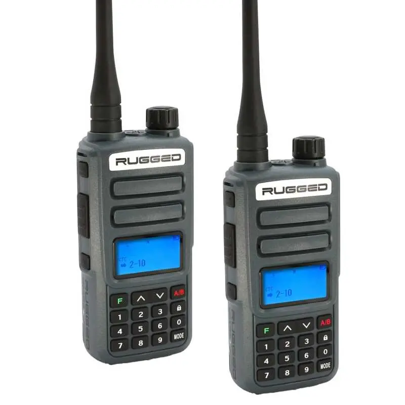 Rugged Radios 2 Pack - Rugged Gmr2 Plus - Gmrs / Frs Two Way Handheld Radios Grey 1