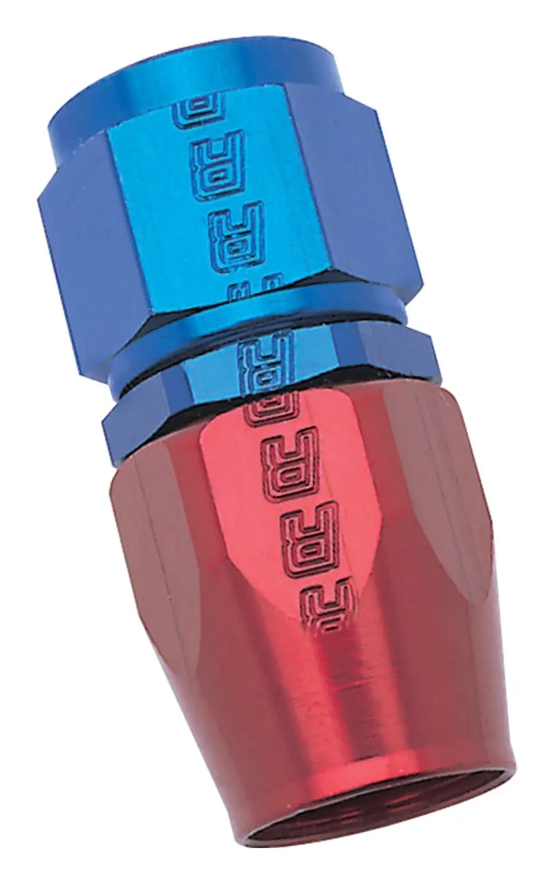 Russell Performance -10 An Full-Flow Straight Hose End – Red/Blue 1