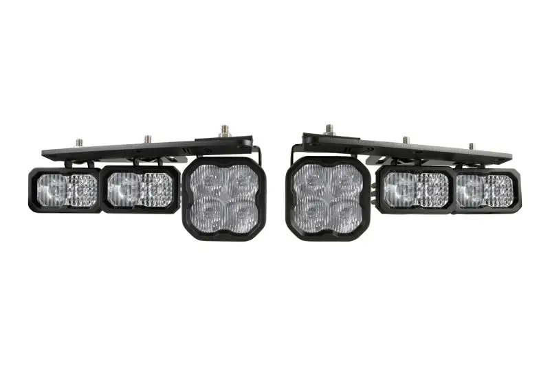 Diode Dynamics 2021 Ford Bronco Stage Series Fog Pocket Kit - White Pro 1