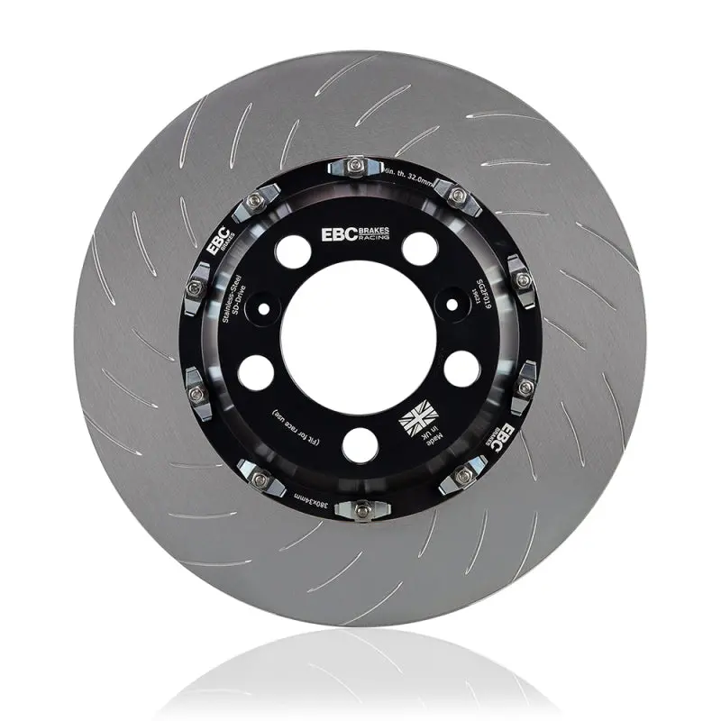 Ebc Racing 08-11 Nissan Gt-R (R35) 2 Piece Sg Racing Rear Rotors 1