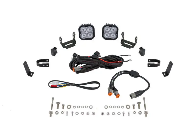 Diode Dynamics Ss3 Led Bumper 1 1/4 In Roll Bar Kit Pro - White Sae Fog (Pair) 1