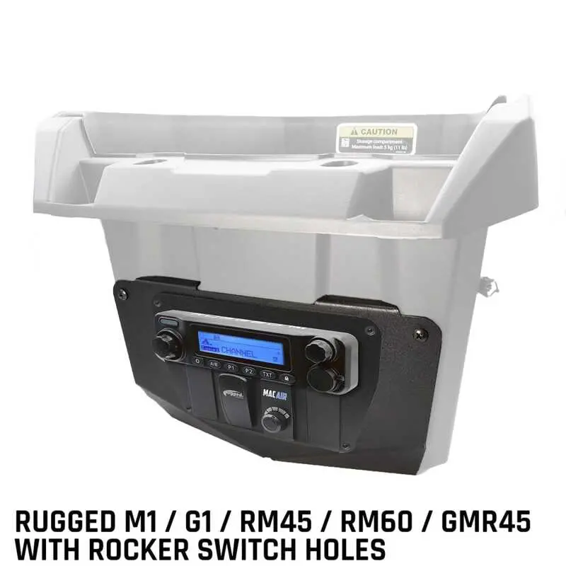 Rugged Radios Can-Am Comm/Maverick - Glove Box Multi-Mount Kit For Gmr25 / Abm25 1