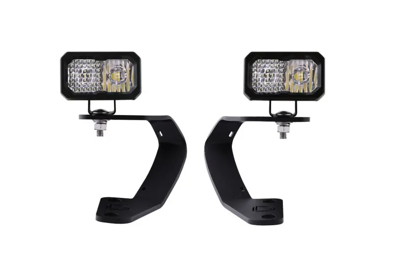 Diode Dynamics 10-21 Toyota 4Runner Stage Series 2In Led Ditch Light Kit Sport - White Combo 1
