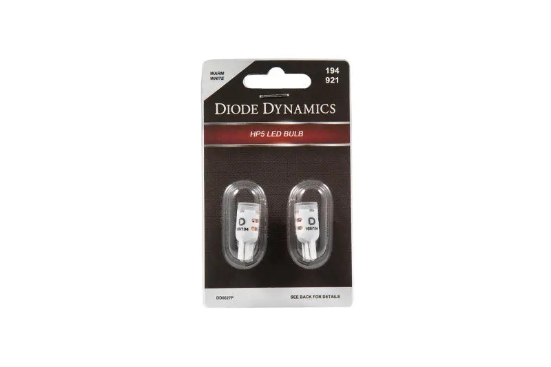 Diode Dynamics 194 Led Bulb Hp5 Led Warm - White Short (Pair) 1
