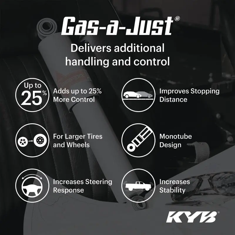 Kyb 18-24 Jeep Wrangler (2-3In Lift) Gas-A-Just Gas Shock - Front 1