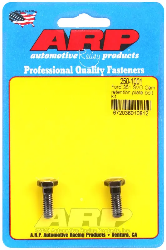 Arp Ford 351 Svo Cam Retention Plate Bolt Kit 1