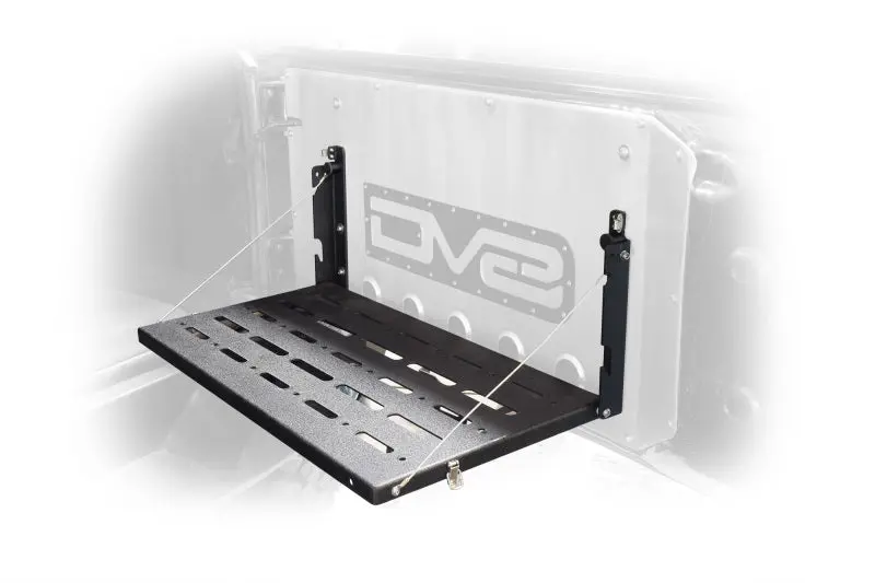 Dv8 Jeep Jk Tailgate Mounted Table (Trail Table) - Black 1