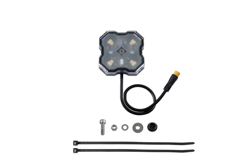 Diode Dynamics Stage Series Single Color Led Rock Light - White Diffused M8 (One) 1