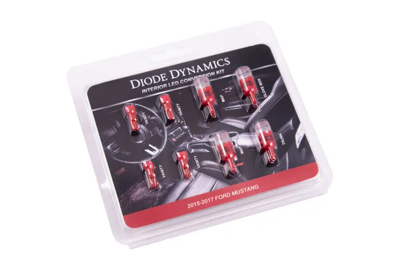 Diode Dynamics Mustang Interior Light Kit 15-17 Mustang Stage 2 - Red 1