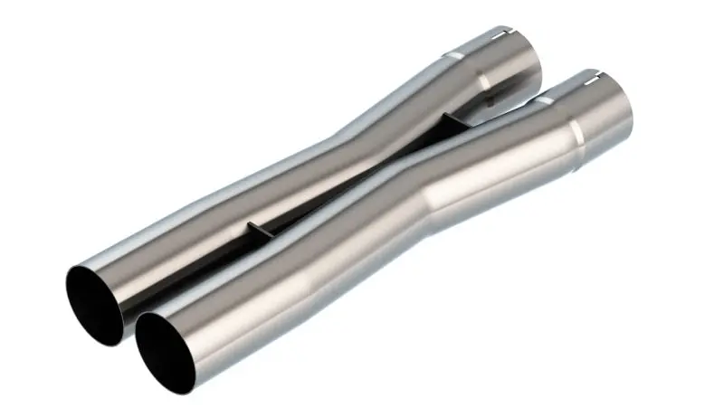 Borla 2.75In Universal X-Pipe 3.66In Inlet Centerline 4.05In Outlet Centerline 26.98In Oal 1