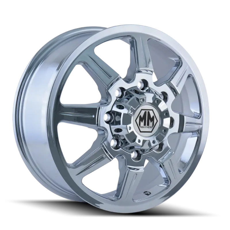 Mayhem 8101 Monstir 22X8.25 / 8X165.1 Bp / 127Mm Offset / 116.7Mm Hub Front Chrome Wheel 1