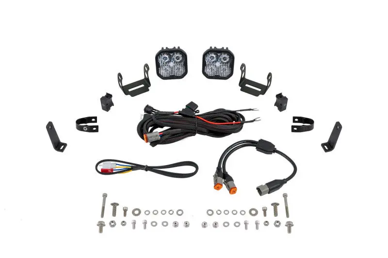 Diode Dynamics Ss3 Led Bumper 1 In Roll Bar Kit Sport - White Combo (Pair) 1