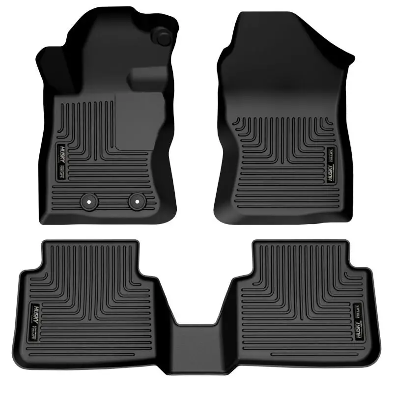 Husky Liners 2024 Subaru Crosstrek Weatherbeater Black Front & 2Nd Seat Floor Liners 1